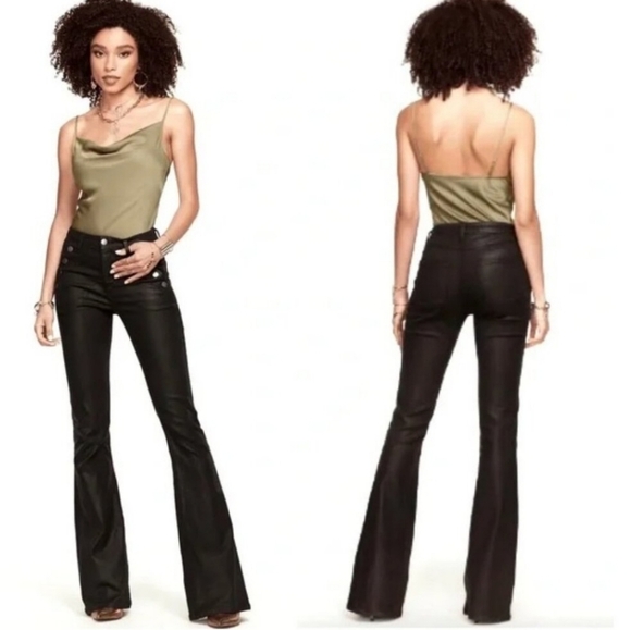 Ramy Brook Pants - NWT Ramy Brook Black Coated Helena Pants Size 25